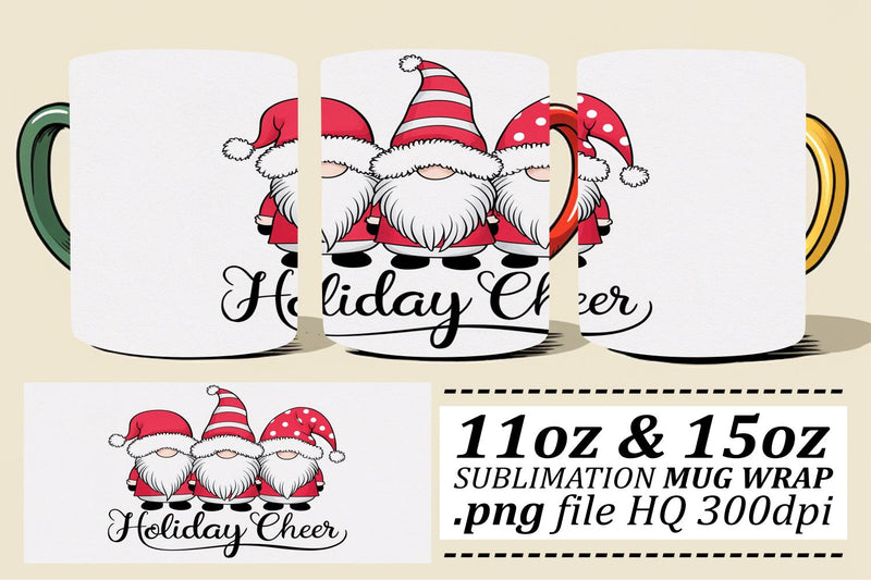 Sublimation-ready PNGs, create stunning mugs! , Xmas Sublimation afrosvg 