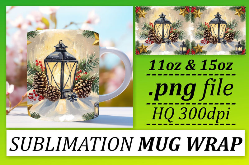 Sublimation-ready PNGs, enhance your mugs! , Christmas Sublimation afrosvg 