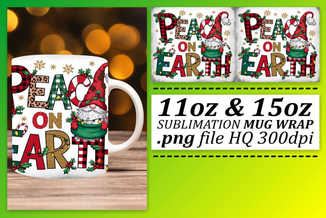 Sublimation-ready PNGs, enhance your mugs! , Gnomes Sublimation afrosvg 