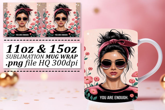 Sublimation-ready PNGs, enhance your mugs! , Woman Sublimation afrosvg 