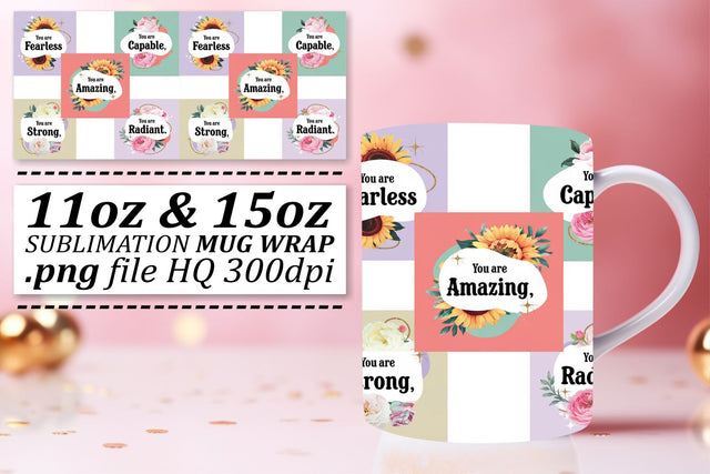 Sublimation-ready PNGs, transform your mugs easily! , Quote Sublimation afrosvg 