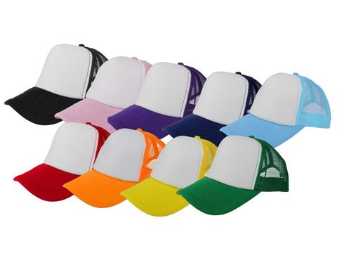 Sublimation Ready Trucker Hat | Multiple Colors Available (One Size Fits All) Physical DIY Craft Warehouse 