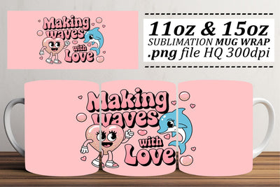Sublimation-ready wraps, elevate your coffee experience! , Valentines Sublimation afrosvg 