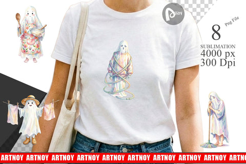 Sublimation Relatable Housework Mom Ghost Sublimation artnoy 