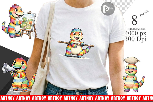 Sublimation Retro Camp Games Dino Ink Line Sublimation artnoy 