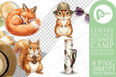 Sublimation Retro Forest Friend Watercolor Sublimation artnoy 