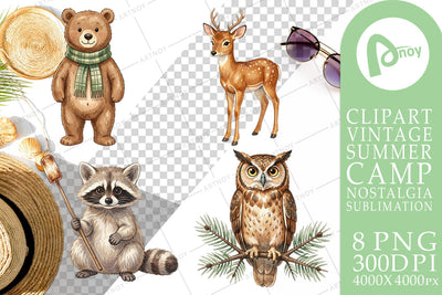 Sublimation Retro Forest Friend Watercolor Sublimation artnoy 