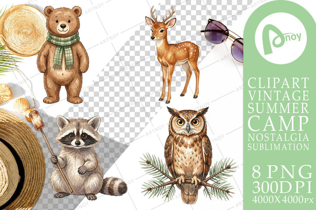 Sublimation Retro Forest Friend Watercolor Sublimation artnoy 