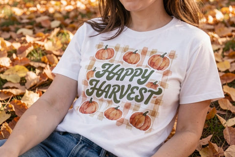 Sublimation Retro Gingham Harvest Bug Buddies Sublimation artnoy 