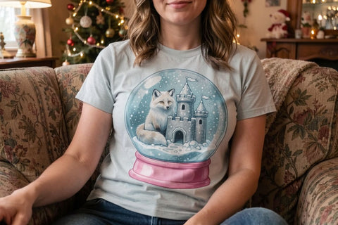 Sublimation Retro Snowglobe Winter Menagerie Sublimation artnoy 