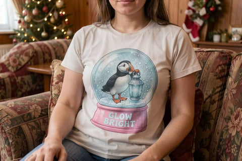 Sublimation Retro Snowglobe Winter Menagerie Sublimation artnoy 