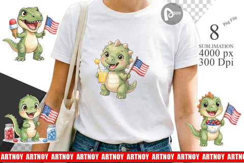Sublimation Round Summer Treats Dino Watercolor Sublimation artnoy 