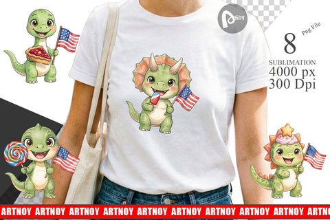 Sublimation Round Summer Treats Dino Watercolor Sublimation artnoy 
