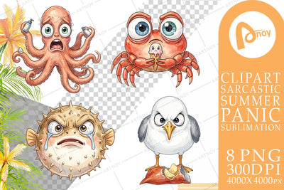 Sublimation Salty Summer Sea Animal Watercolor Sublimation artnoy 