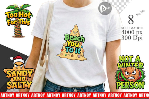 Sublimation Salty Tropical Christmas Sarcastic Quotes Sublimation artnoy 