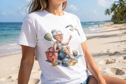 Sublimation Sarcastic Annoyed Beachside Granny Sublimation artnoy 