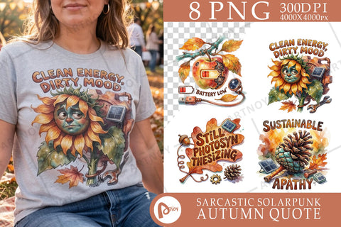 Sublimation Sarcastic Botanical Cyborg Autumn Quote Sublimation artnoy 