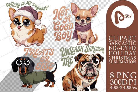 Sublimation Sarcastic Canine Christmas Quotes Sublimation artnoy 
