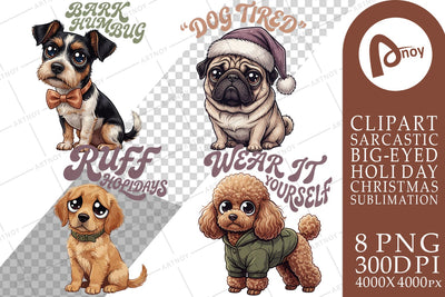 Sublimation Sarcastic Canine Christmas Quotes Sublimation artnoy 