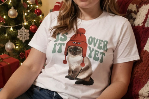 Sublimation Sarcastic Christmas Feline Cat Quotes Sublimation artnoy 