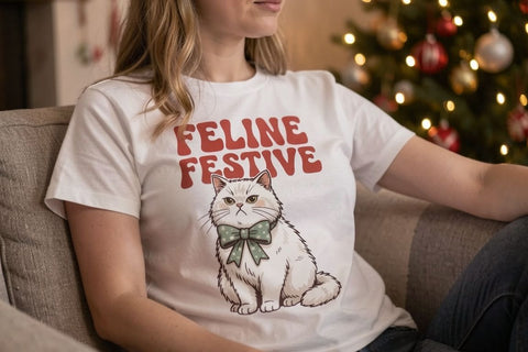 Sublimation Sarcastic Christmas Feline Cat Quotes Sublimation artnoy 