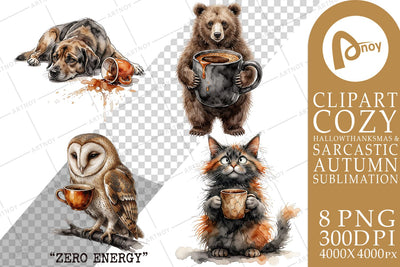 Sublimation Sarcastic Grunge Coffee Animals Art Sublimation artnoy 
