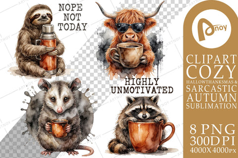Sublimation Sarcastic Grunge Coffee Animals Art Sublimation artnoy 