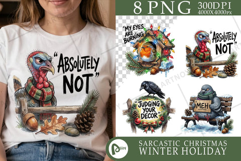 Sublimation Sarcastic Judgmental Winter Birds Quotes Sublimation artnoy 