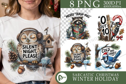 Sublimation Sarcastic Judgmental Winter Birds Quotes Sublimation artnoy 