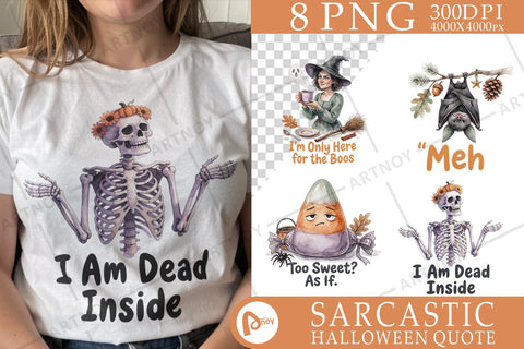 Sublimation Sarcastic Pastel Halloween Character Quotes Sublimation artnoy 