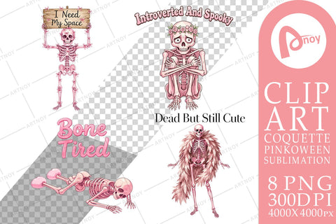 Sublimation Sarcastic Pink Skeleton Coquette Sublimation artnoy 