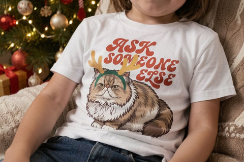 Sublimation Sarcastic Retro Holiday Cats Sublimation artnoy 