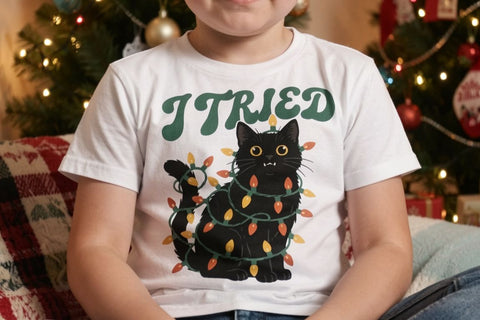 Sublimation Sarcastic Retro Holiday Cats Sublimation artnoy 