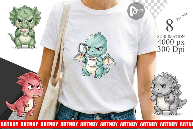 Sublimation Sarcastic Sassy Baby Dinosaur Sublimation artnoy 