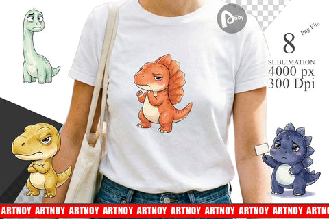 Sublimation Sarcastic Sassy Baby Dinosaur Sublimation artnoy 