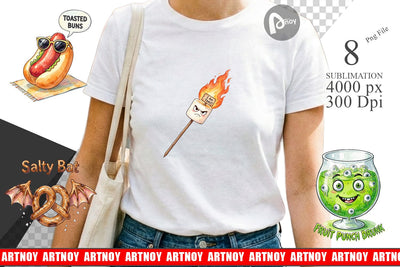 Sublimation Sarcastic Spooky Summer Snacks Sublimation artnoy 