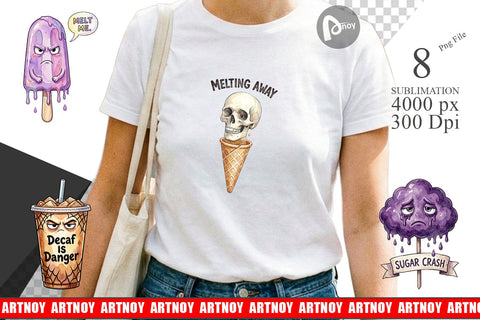 Sublimation Sarcastic Spooky Summer Snacks Sublimation artnoy 