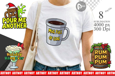 Sublimation Sarcastic Tiki Holiday Cocktail Quotes Sublimation artnoy 