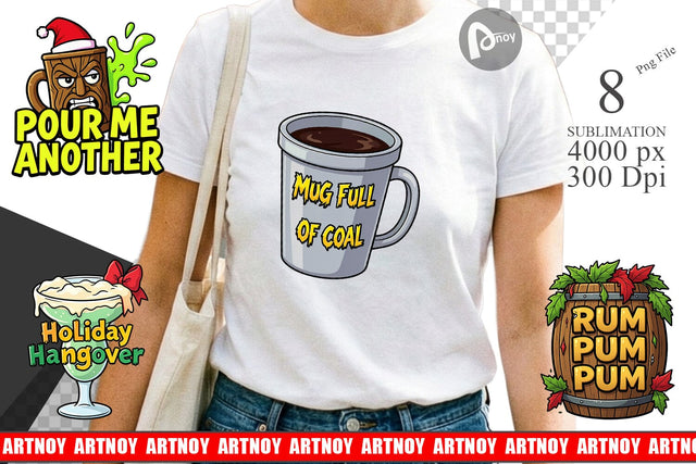Sublimation Sarcastic Tiki Holiday Cocktail Quotes Sublimation artnoy 