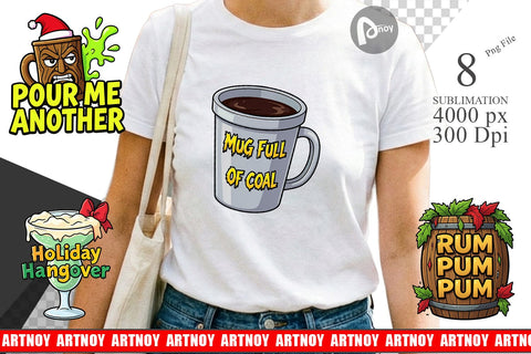 Sublimation Sarcastic Tiki Holiday Cocktail Quotes Sublimation artnoy 