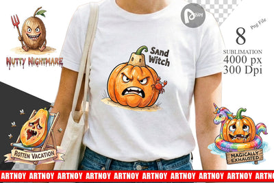 Sublimation Sarcastic Tropical Fruit Pumpkin Sublimation artnoy 