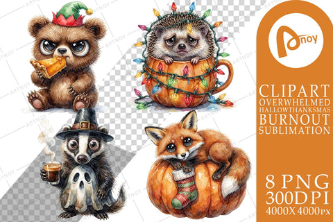 Sublimation Sarcastic Woodland Holiday Animals Sublimation artnoy 