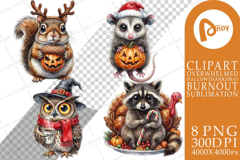 Sublimation Sarcastic Woodland Holiday Animals Sublimation artnoy 