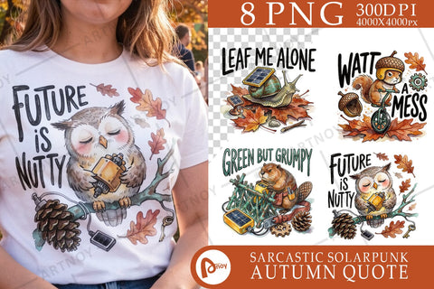 Sublimation Sardonic Eco Woodland Animals Quote Sublimation artnoy 