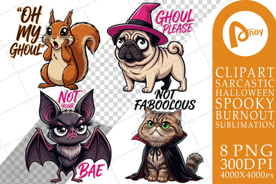 Sublimation Sassy Halloween Familiar Animals Sublimation artnoy 