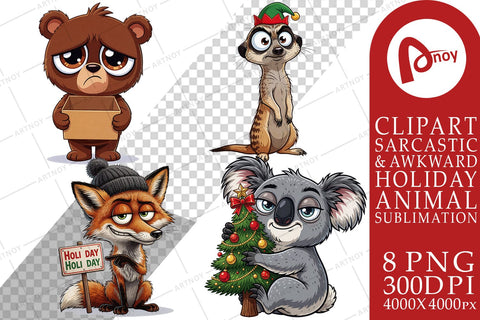 Sublimation Sassy Judging Festive Critters Sublimation artnoy 