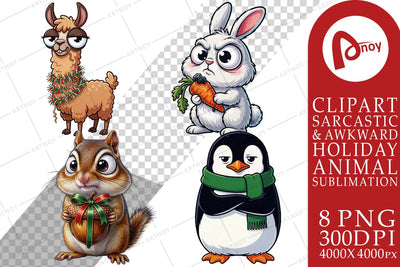 Sublimation Sassy Judging Festive Critters Sublimation artnoy 