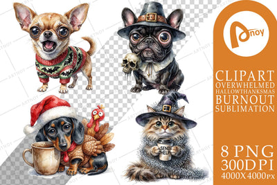 Sublimation Sassy Side-Eye Holiday Pets Sublimation artnoy 