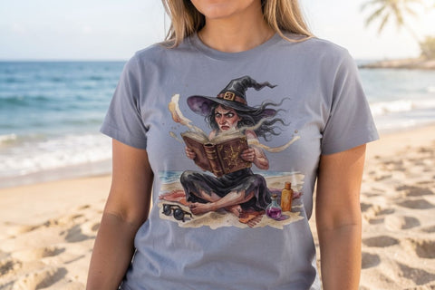 Sublimation Sassy Witch Beach Vacation Meltdown Sublimation artnoy 