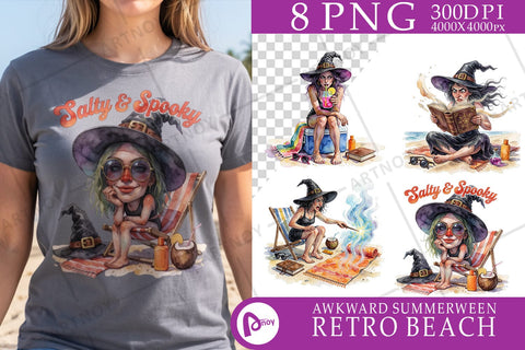 Sublimation Sassy Witch Beach Vacation Meltdown Sublimation artnoy 